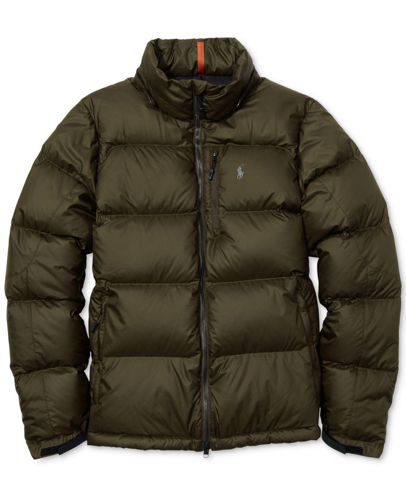 Polo Ralph Lauren Men's Water-repellent Down Jacket in Green for Men - Lyst