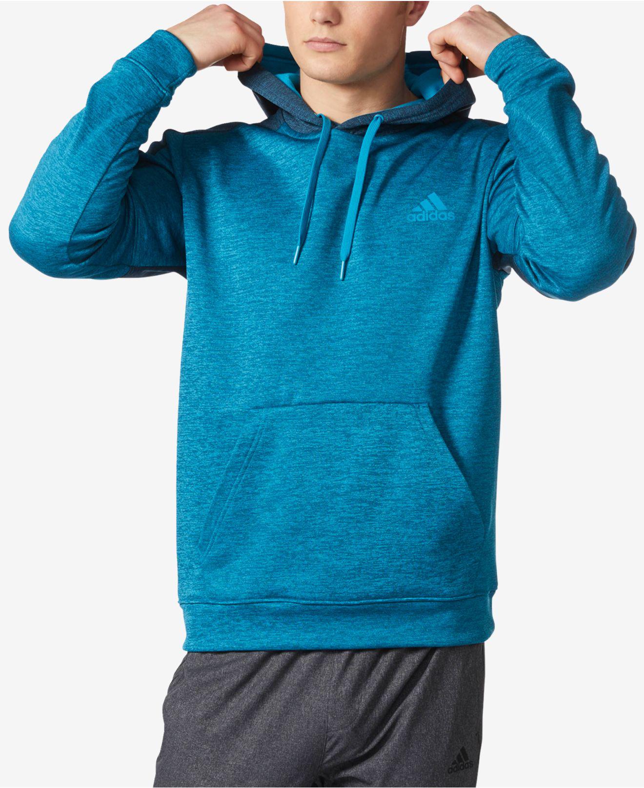 adidas Men's Team Issue Climawarm® Fleece Hoodie in Teal (Blue) for Men