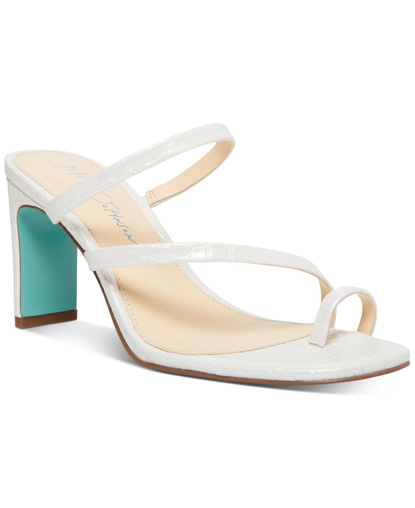 white evening sandals