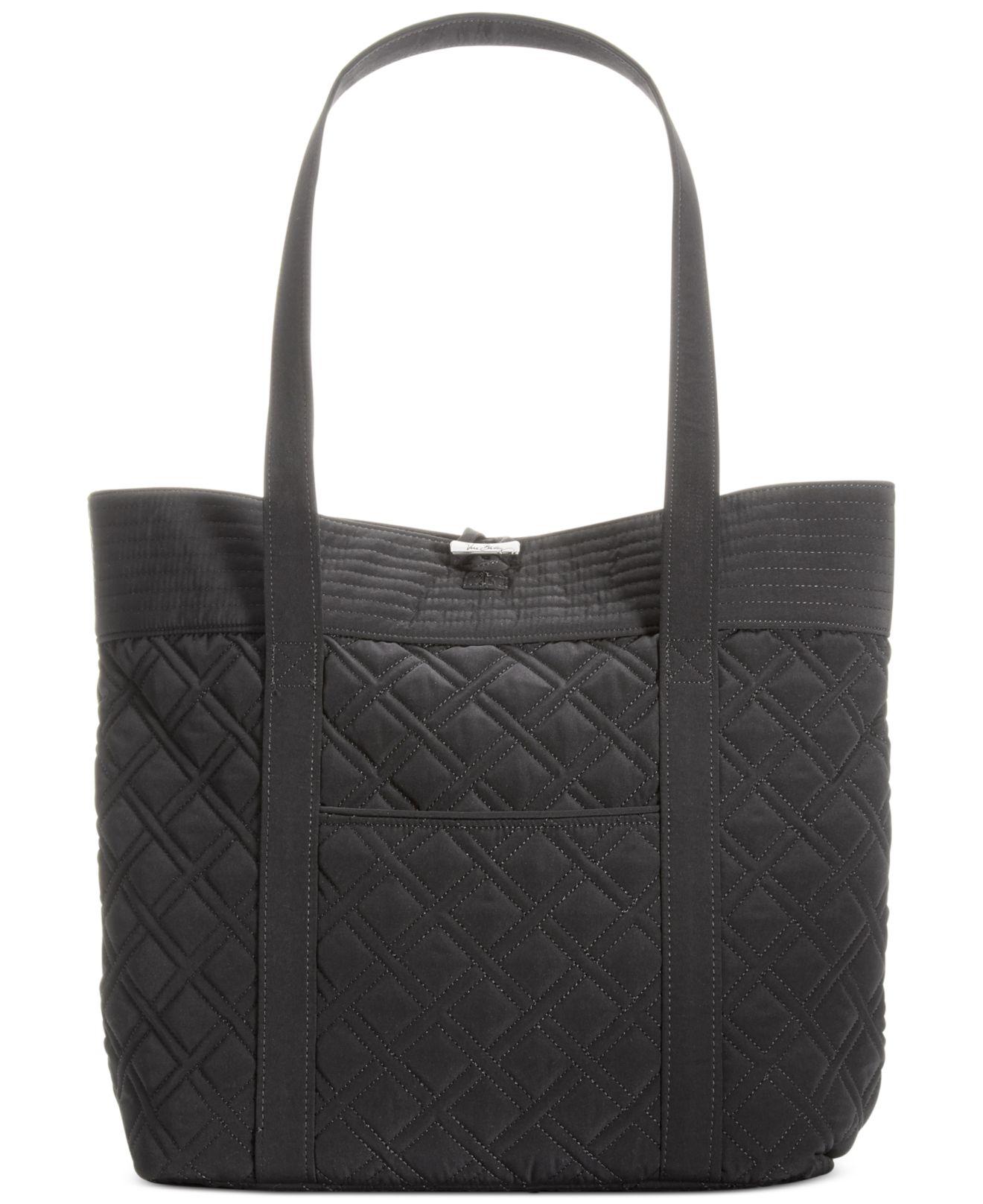 Vera Bradley Synthetic Vera Quilted Tote Bag in Black Lyst