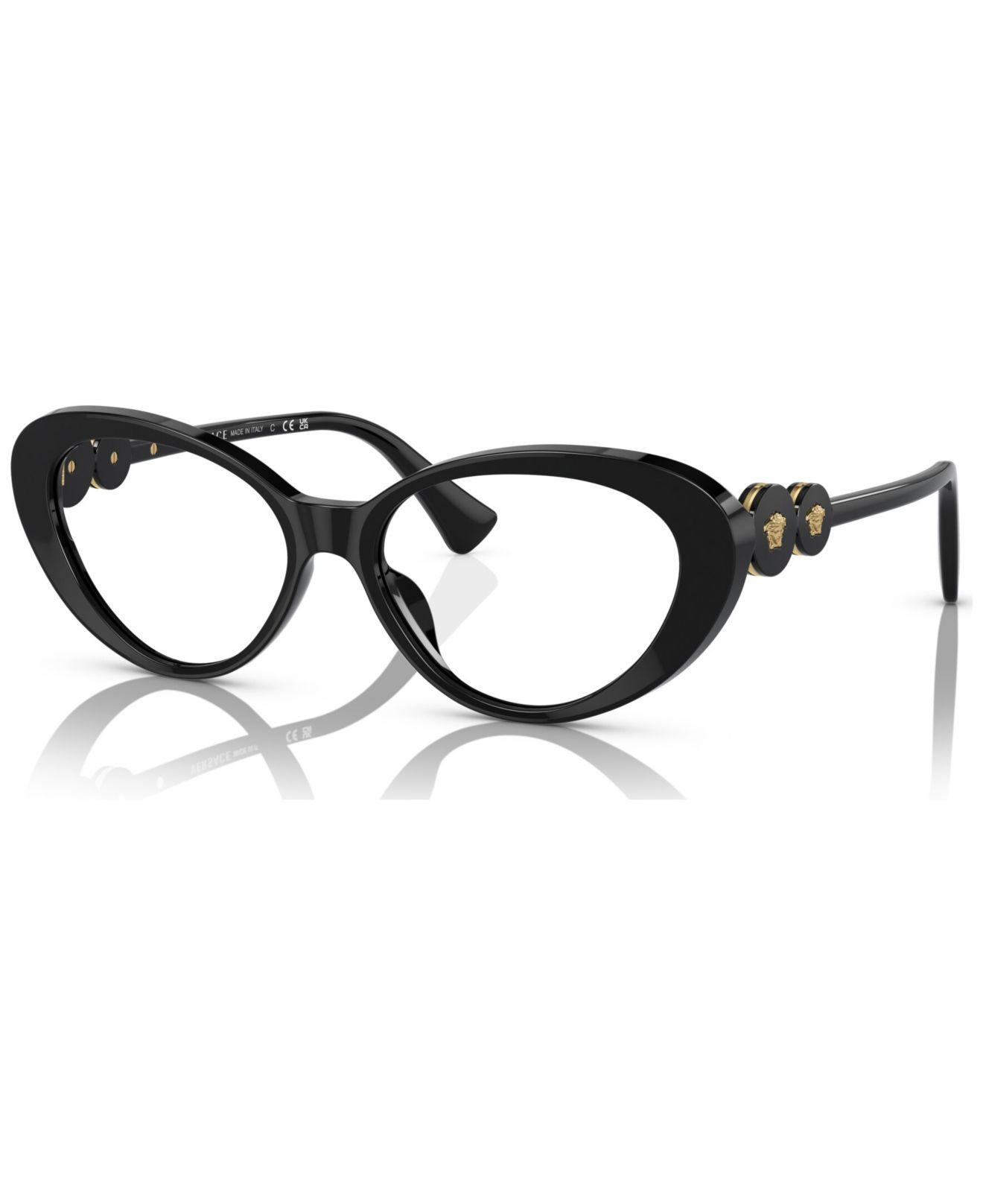 Versace Cat Eye Eyeglasses, Ve3331u53o in Black Lyst