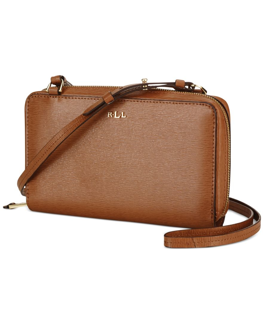 Lauren by Ralph Lauren Tate Multi Functional Crossbody in Brown - Lyst