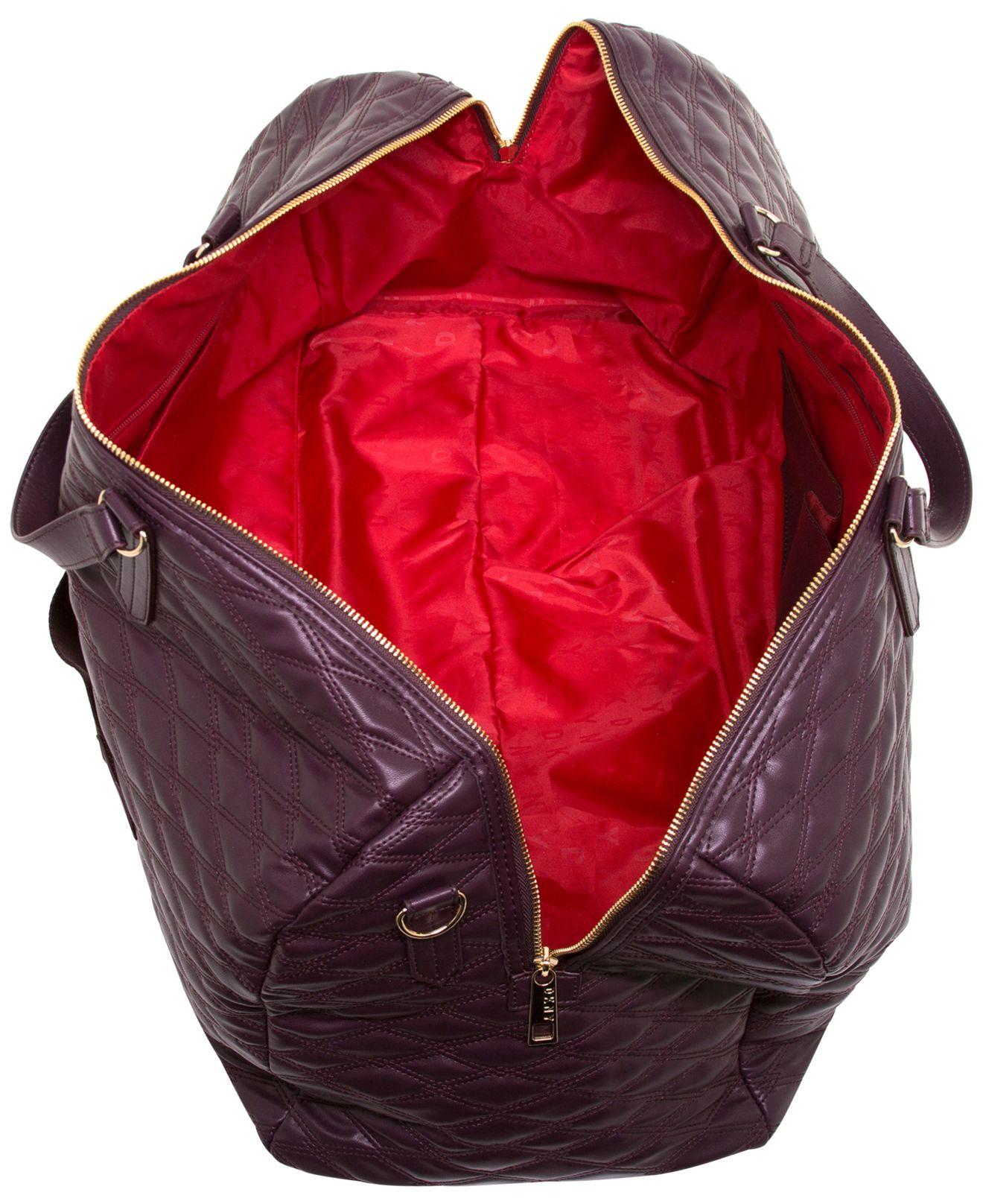 DKNY Allure Quilted Barrel Duffle Large in Purple for Men Lyst