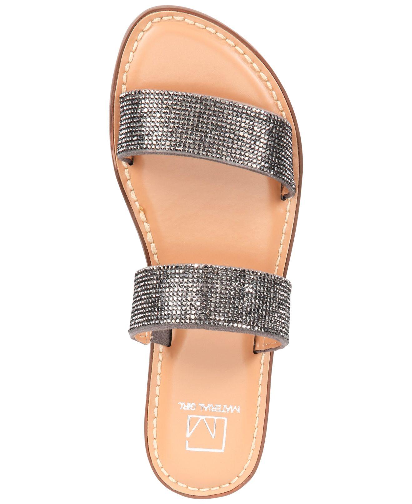 material girl ginnie flat sandals