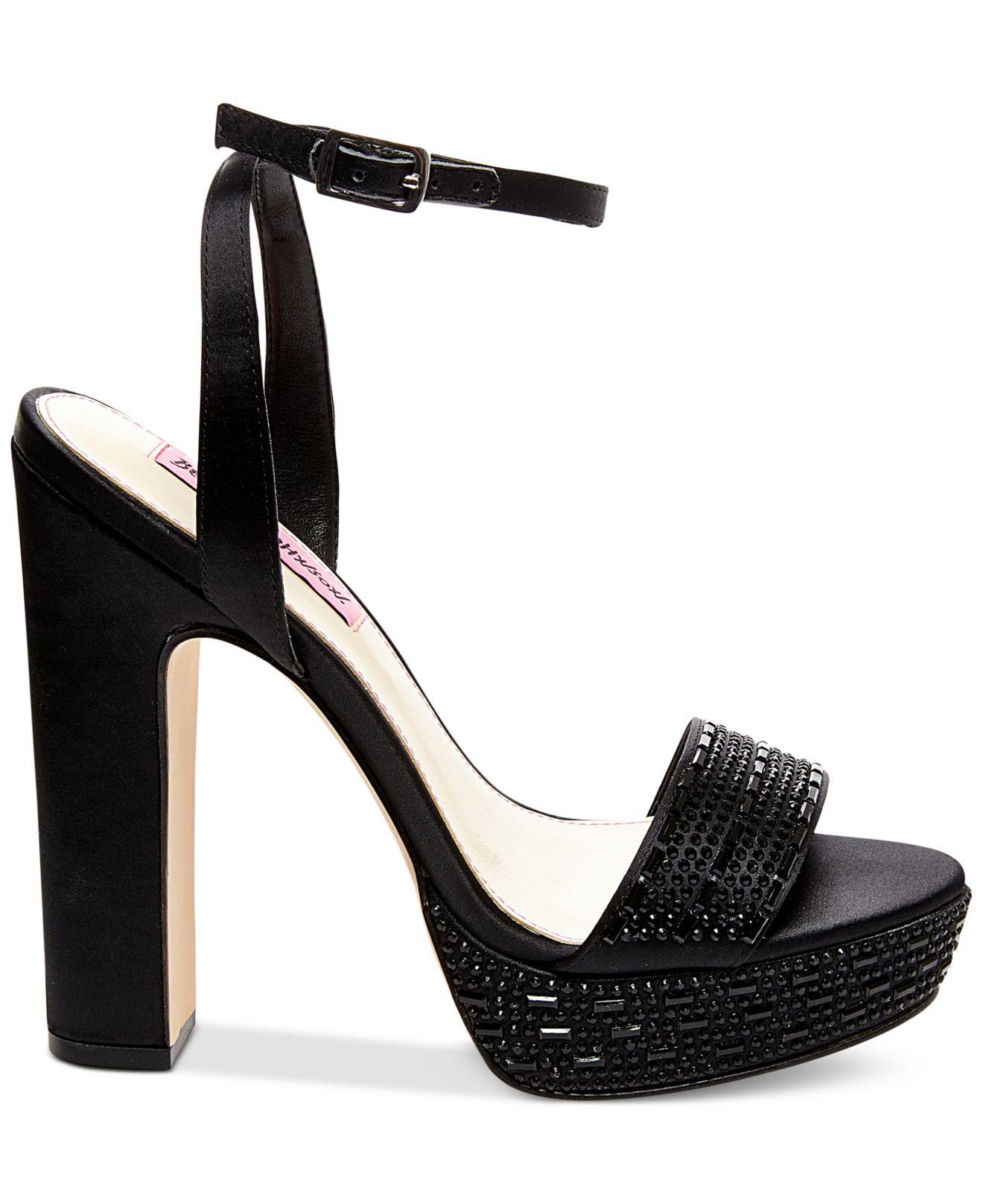 platform evening heels