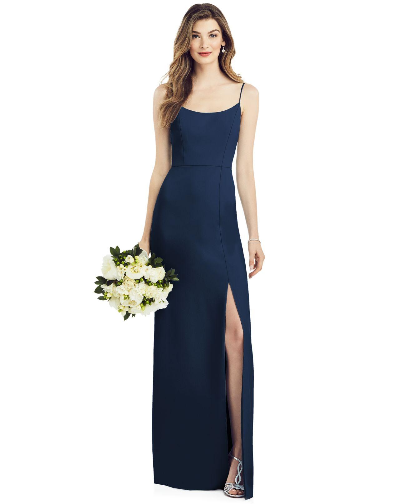 side slit gown
