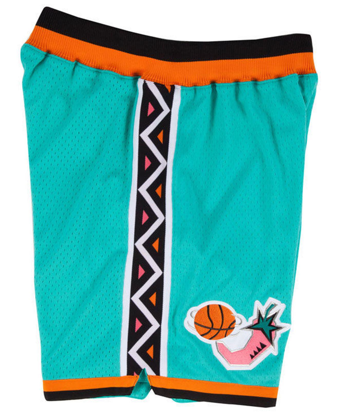 1996 All-Stars Game East Shorts Teal - Basketball Shorts Store