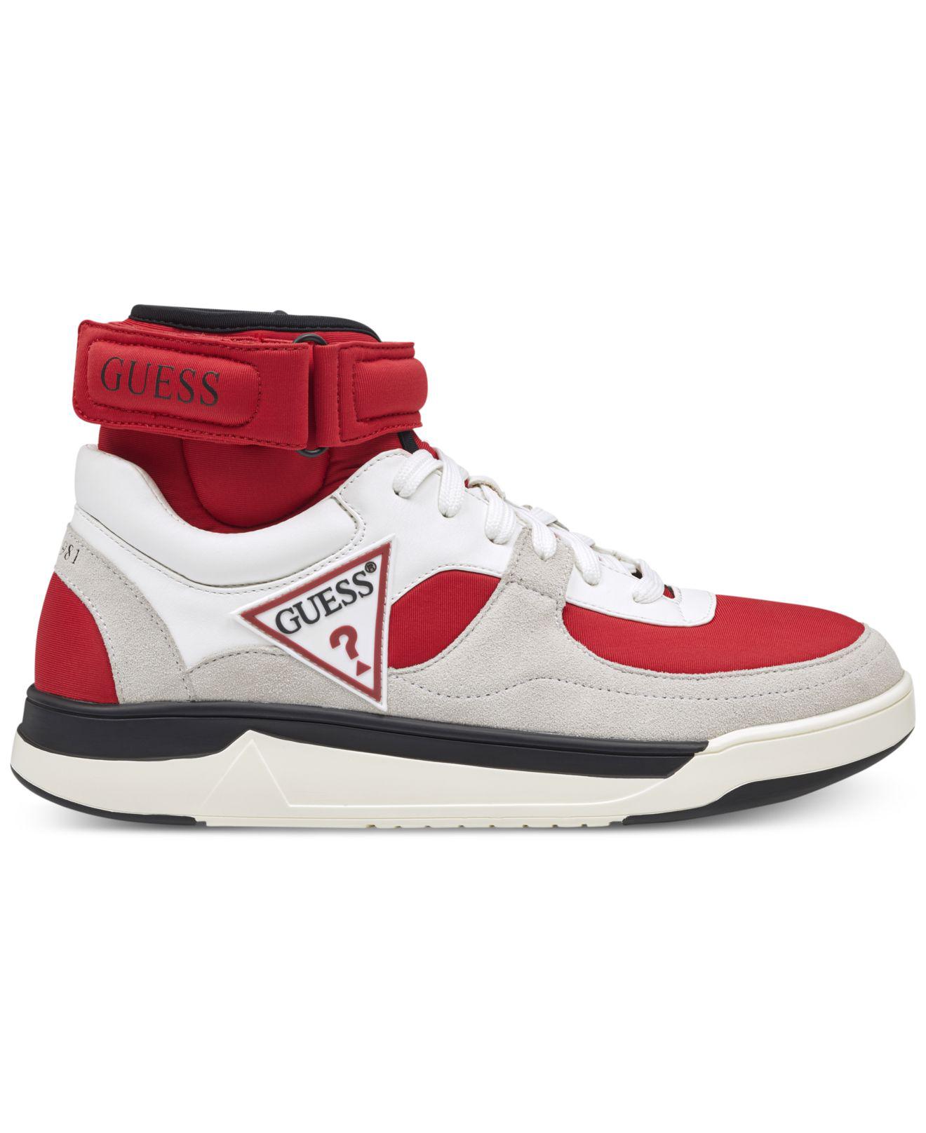 Guess Woody High-top Sneakers in Red 