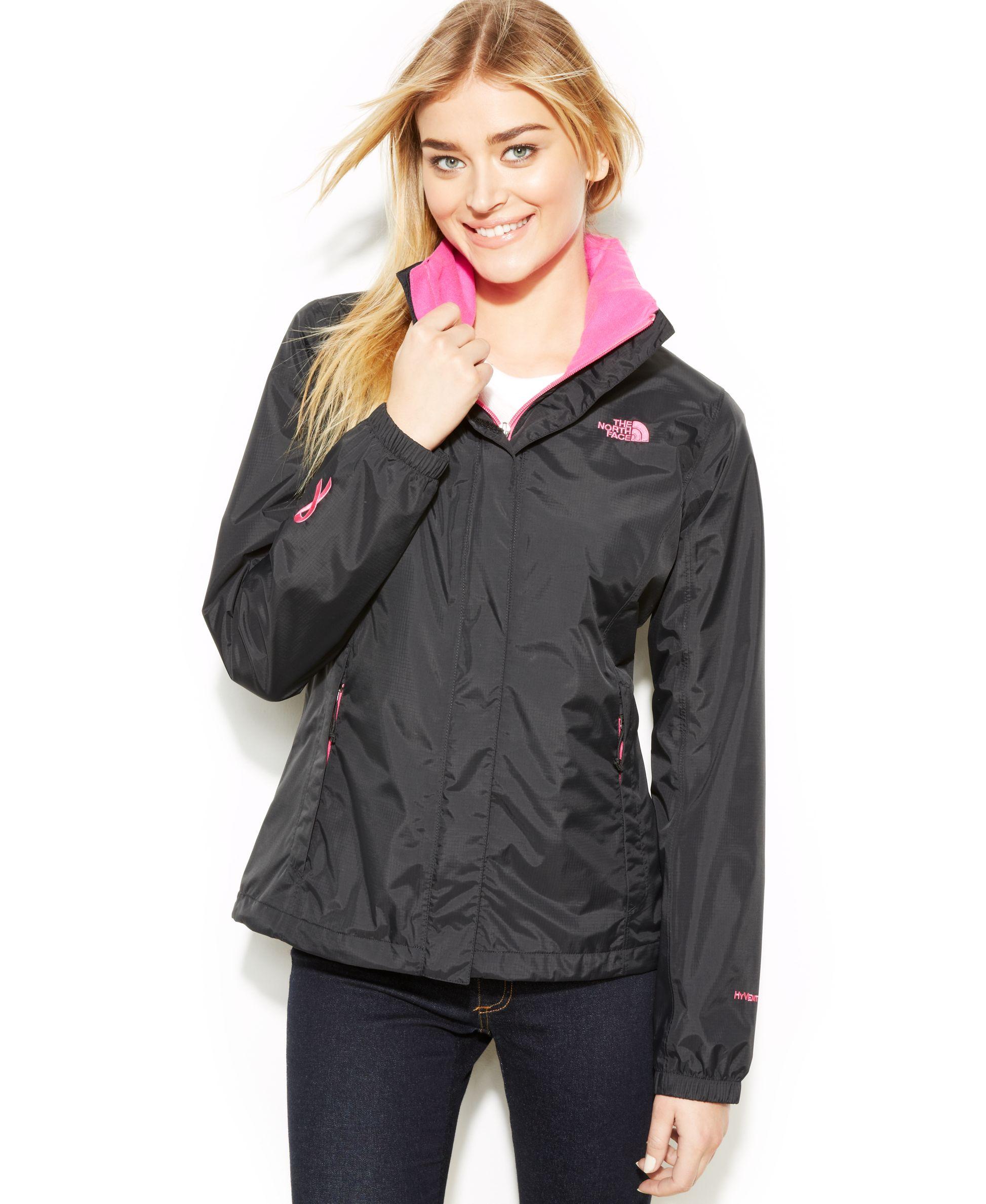 The North Face Pink Ribbon Resolve Waterproof Jacket Lyst