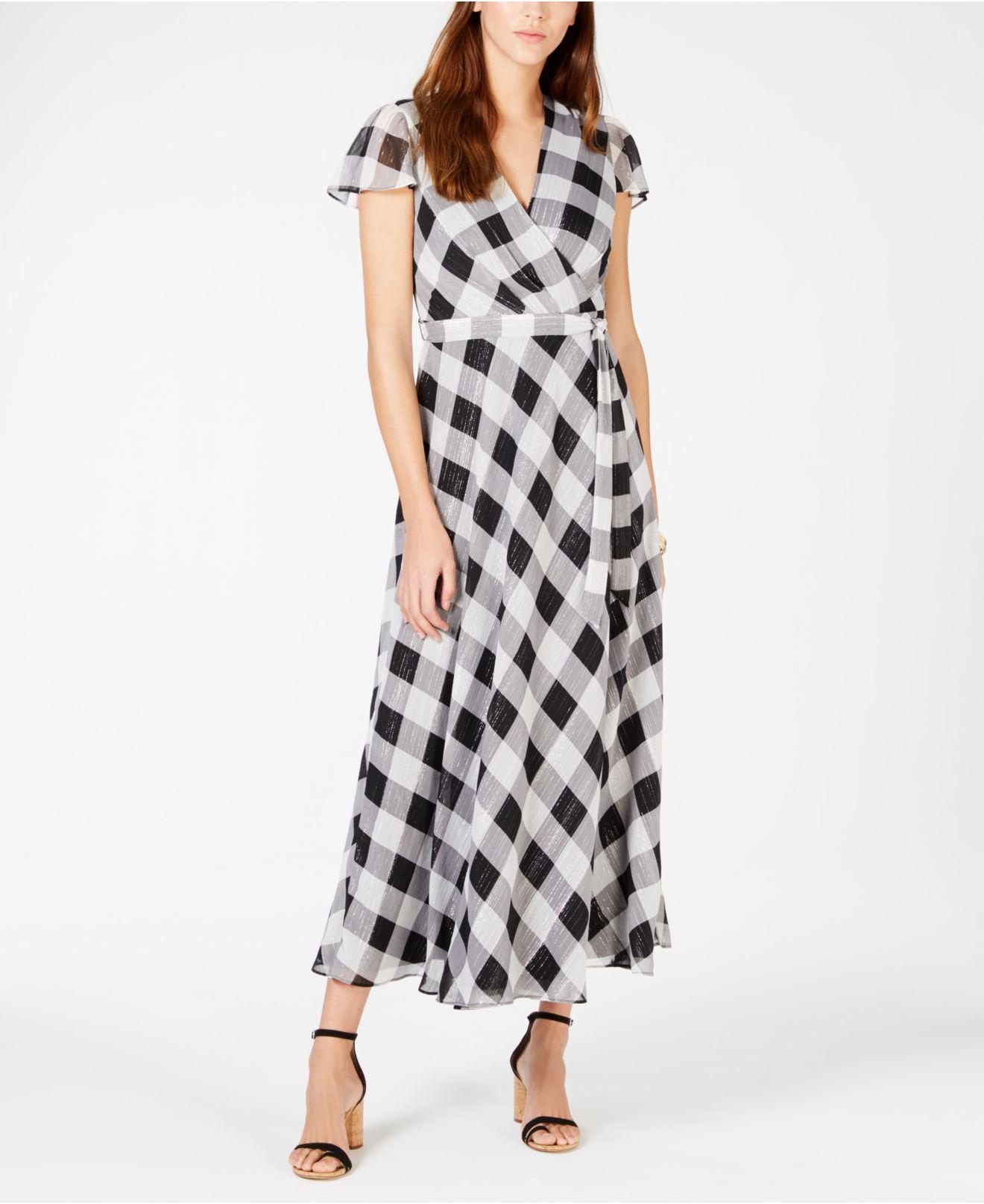 macy's black midi dress