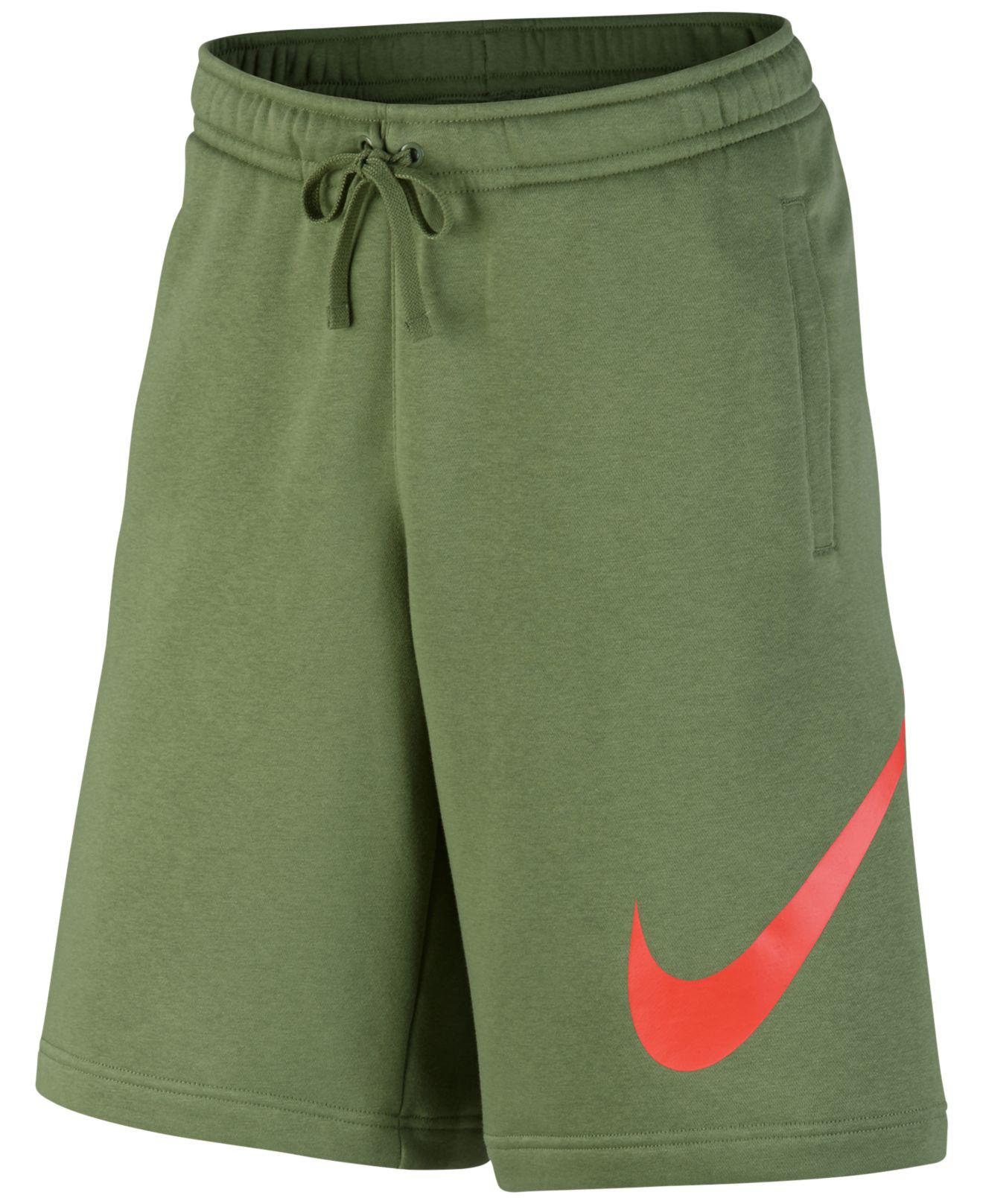 Green fleece shorts Clearance