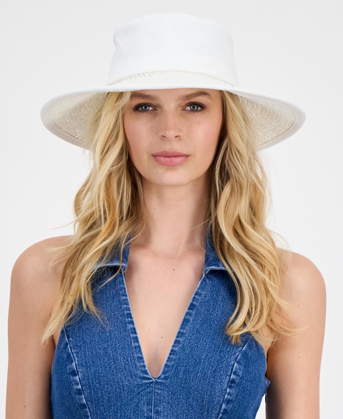 59$ Giani Bernini Adjustable Downbrim Framer Hats Women\'s Size One White Nine West Women main image 2