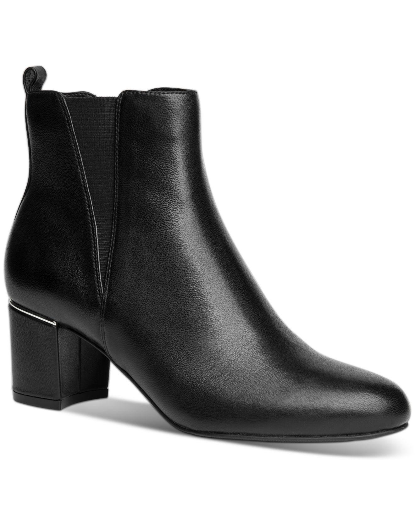 macys booties black