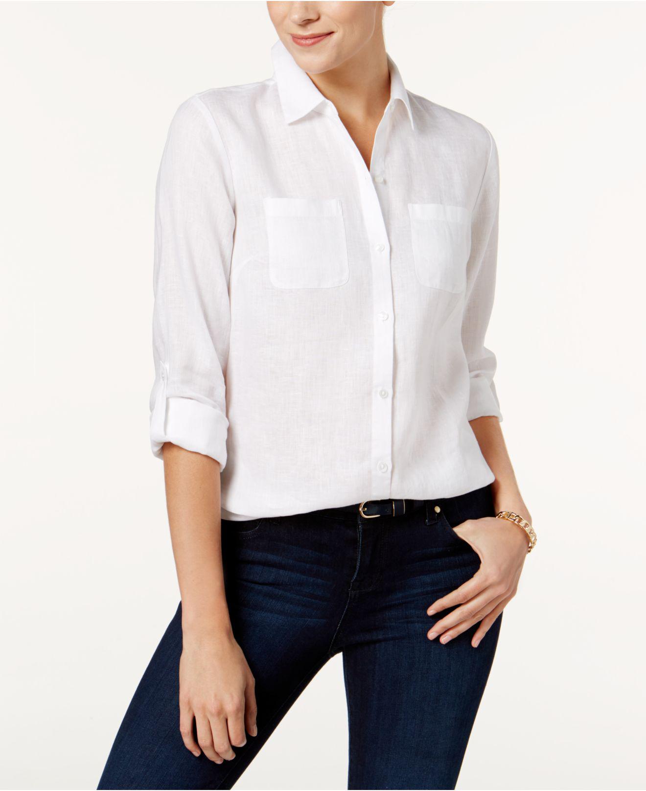 charter club linen blouses