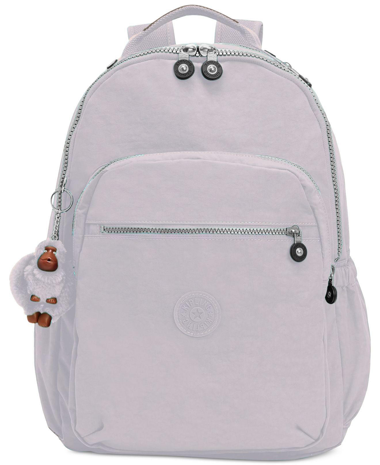 Kipling Synthetic Seoul Go Large Backpack in Slate Grey/Silver (Gray) - Lyst