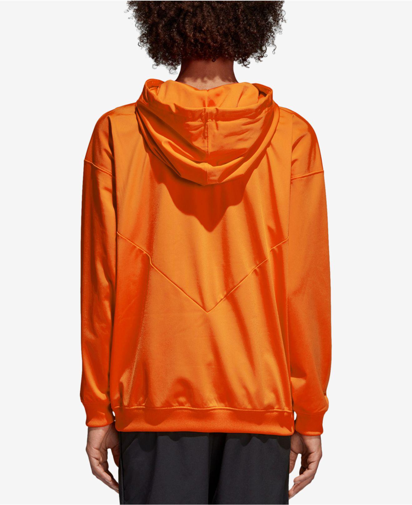 adidas orange zip hoodie