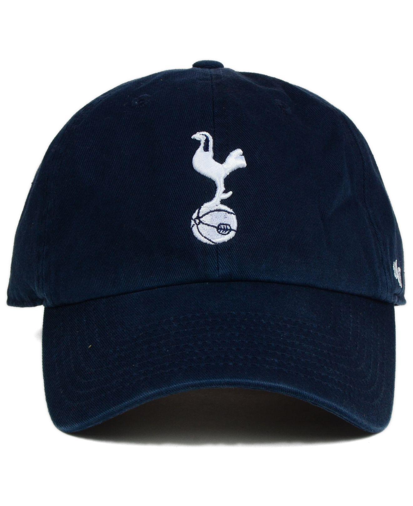 47 Brand Tottenham Hotspur Fc Clean Up Cap in Blue for Men | Lyst
