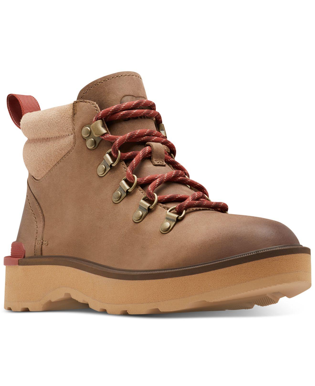 Sorel Suede Hiline Laceup Hiking Boots in Brown Lyst