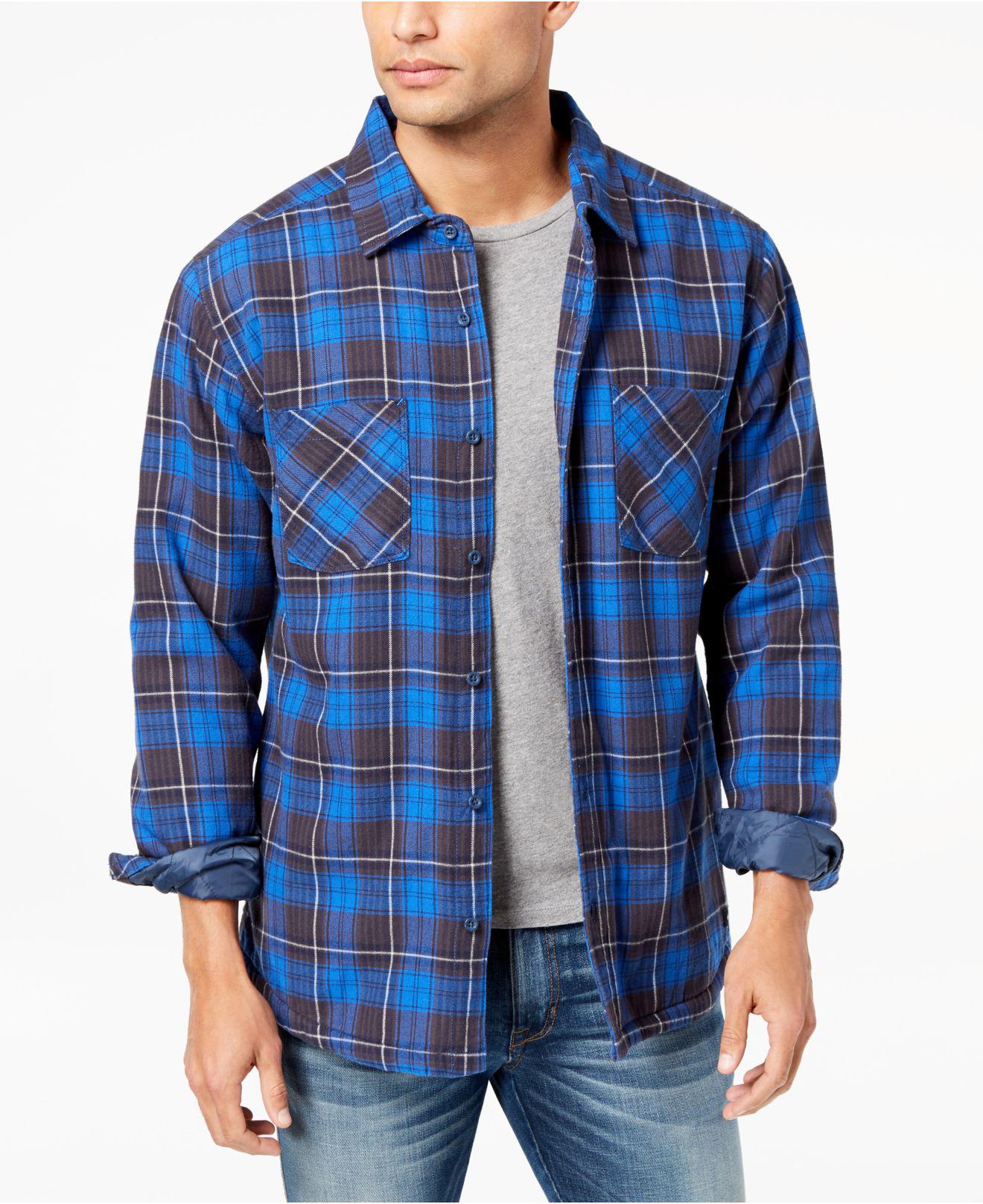 light blue flannel men's
