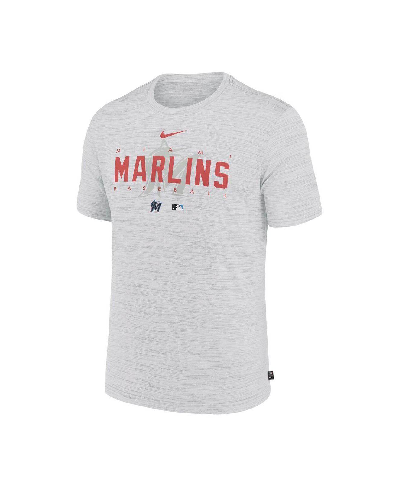 Nike White Miami Marlins Authentic Collection Velocity Performance Practice  T-shirt in Gray for Men | Lyst