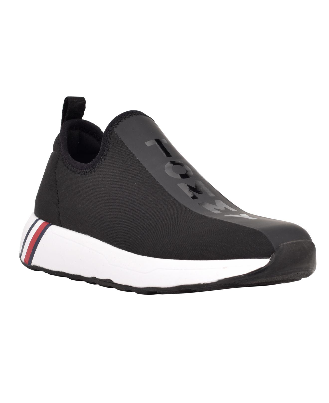 Tommy Hilfiger Arizel Sporty Slipon Logo Sneakers in Black Lyst