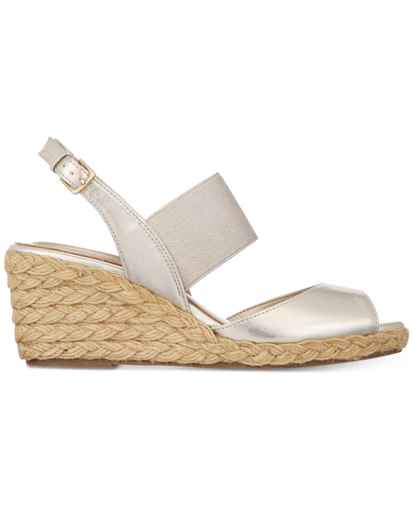 Bandolino Himeka Espadrille Wedge Sandals, Created For Macy's in Light ...