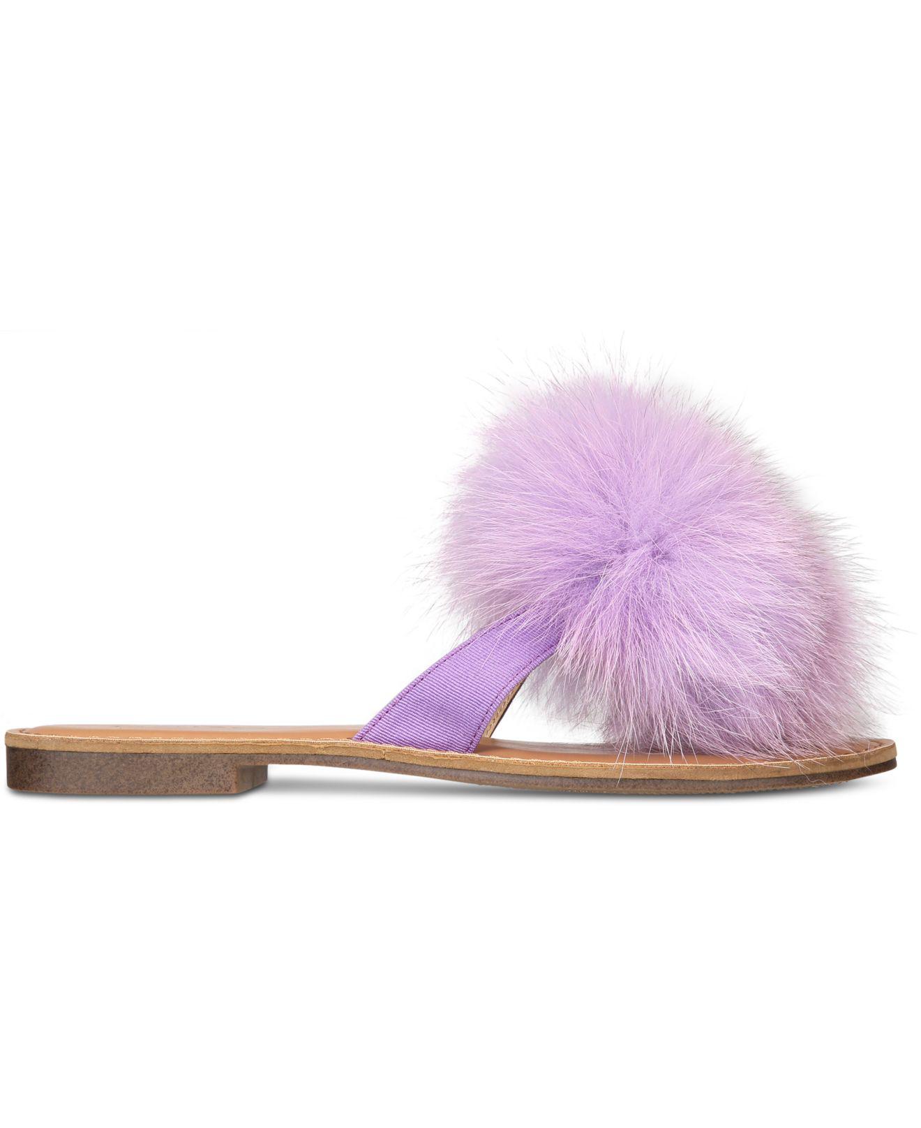 bebe katerina pom pom thong flat sandals