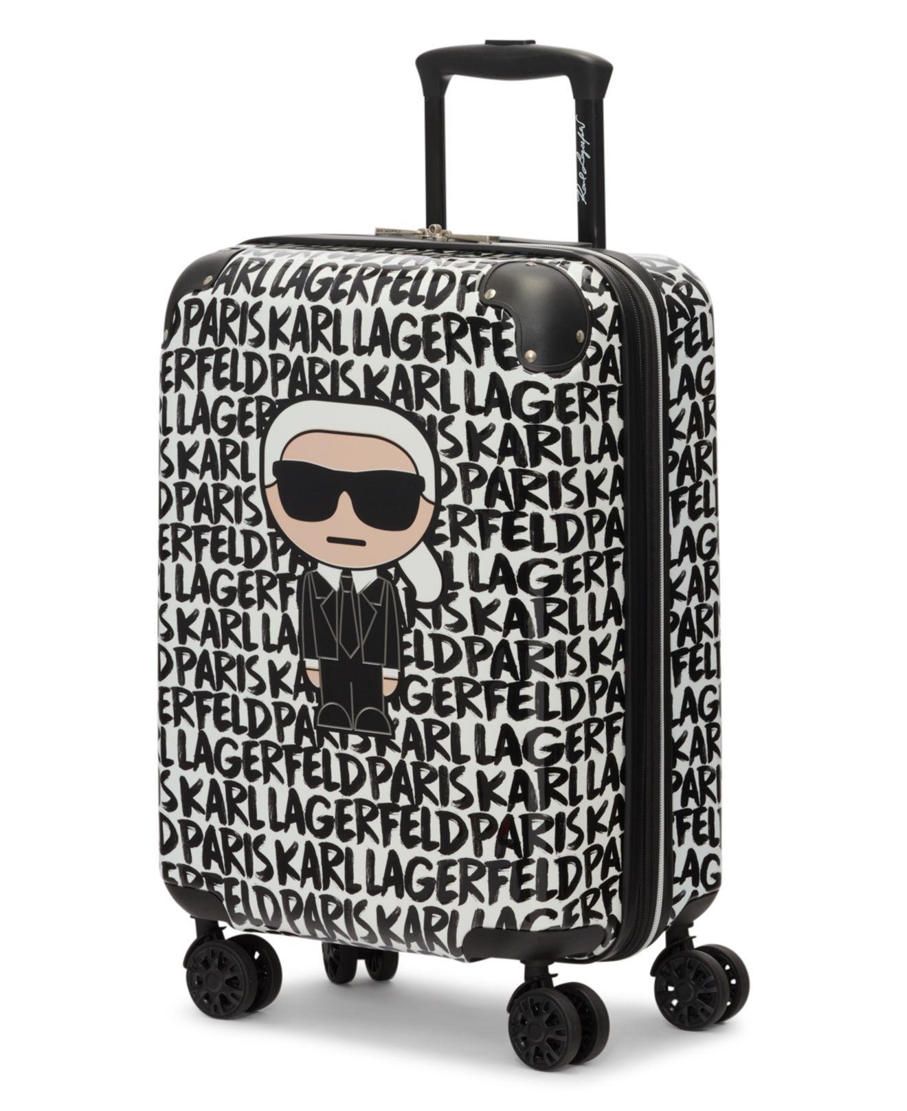 Karl Lagerfeld 20" Paint Stroke Carryon Upright in Black Lyst