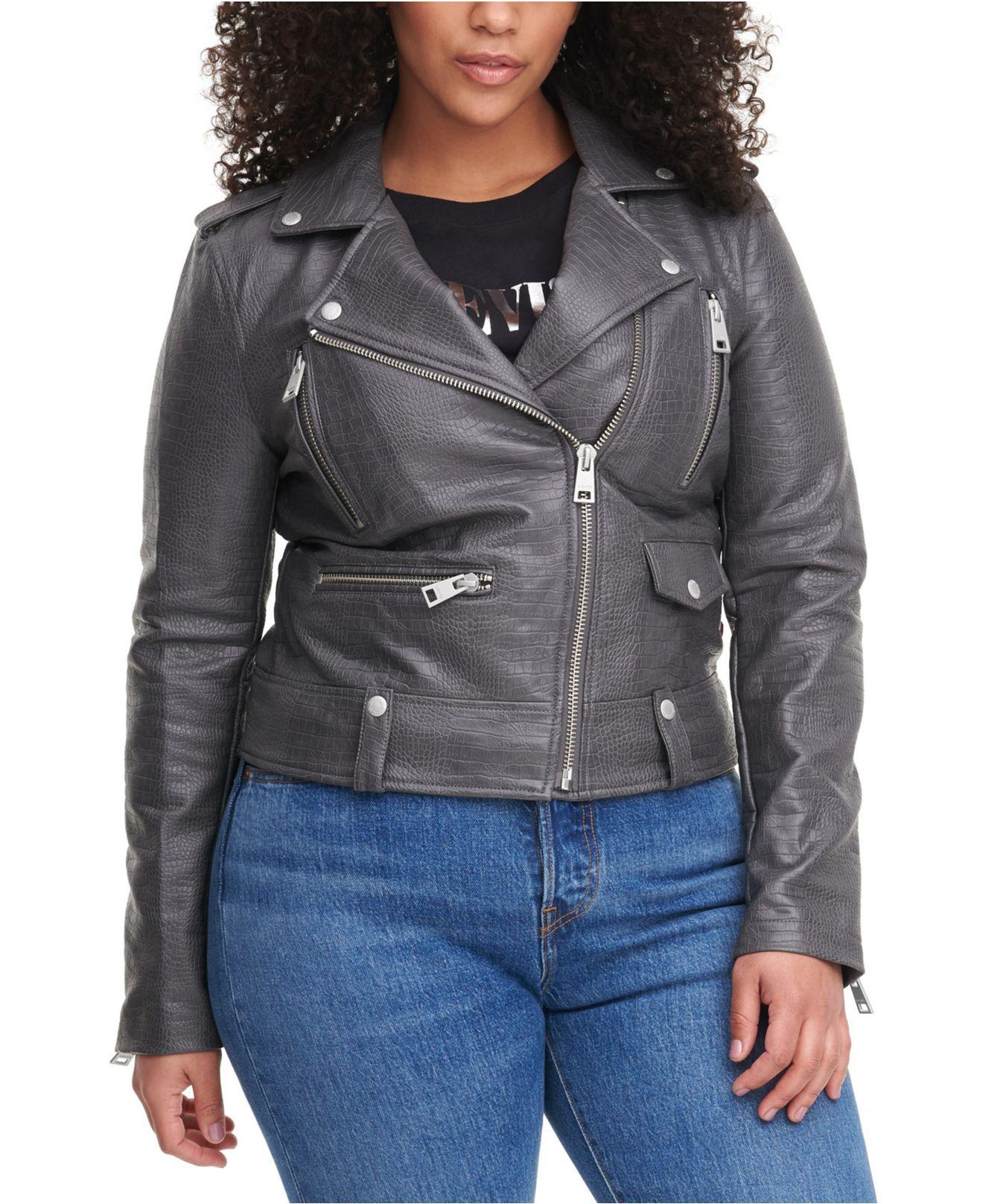 Levi's Denim ® Trendy Plus Size Fauxleather Moto Jacket