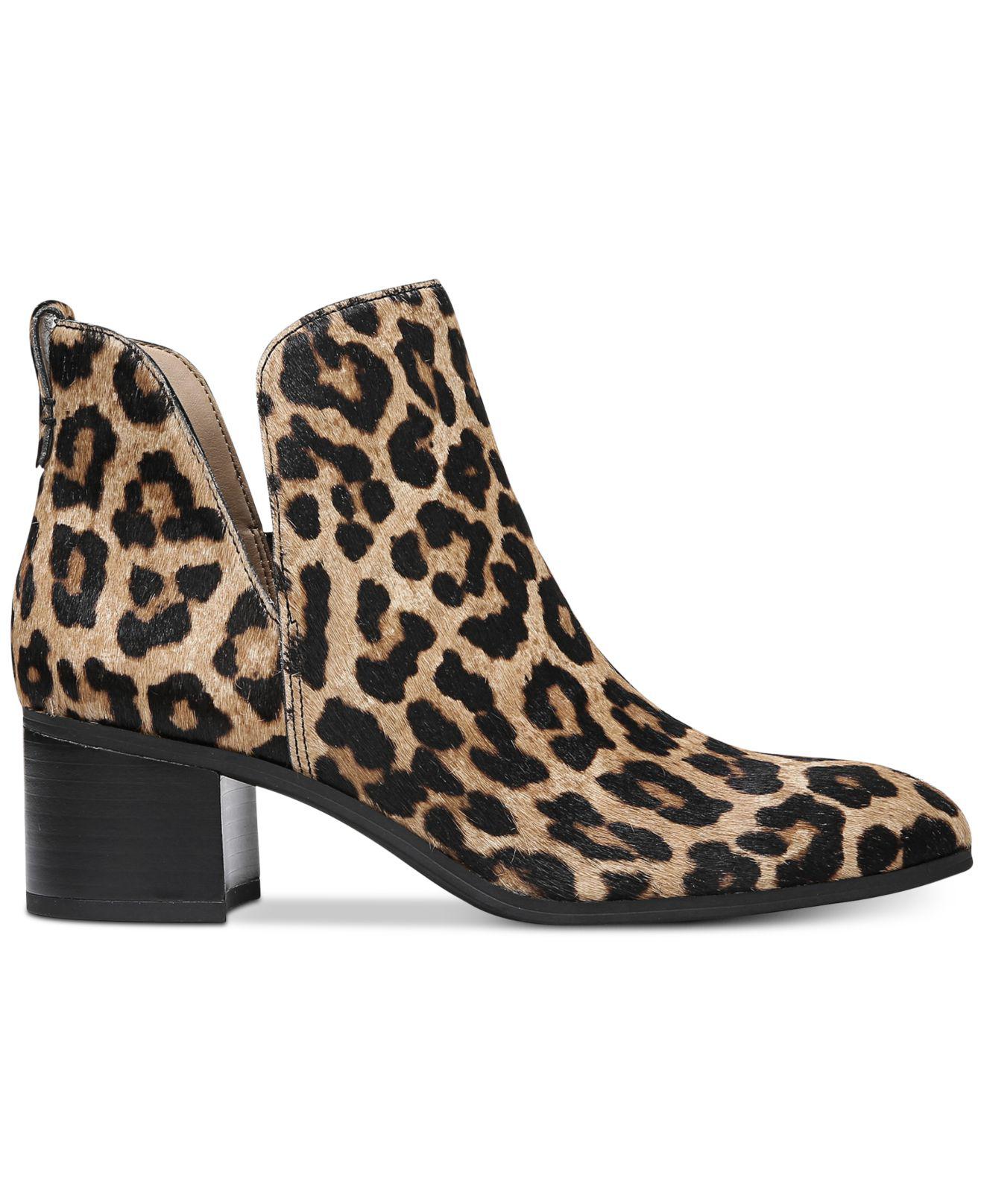 franco sarto leopard boots