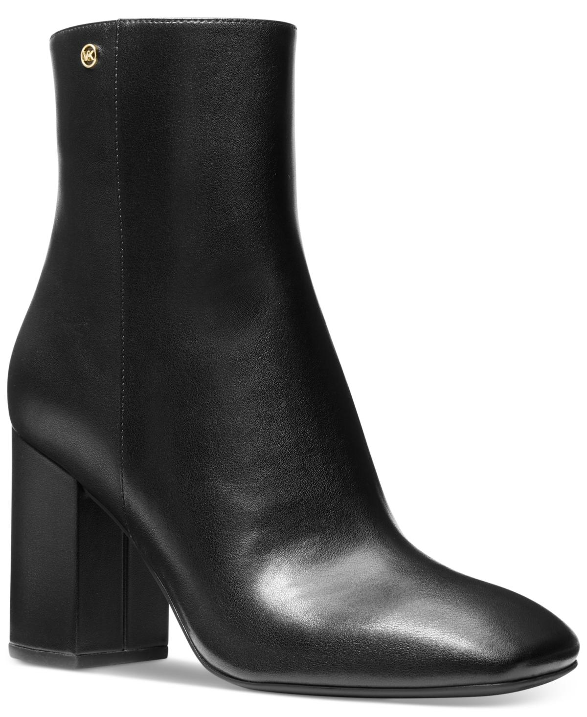 Michael Kors Michael Hazel Block Heel Booties in Black Lyst