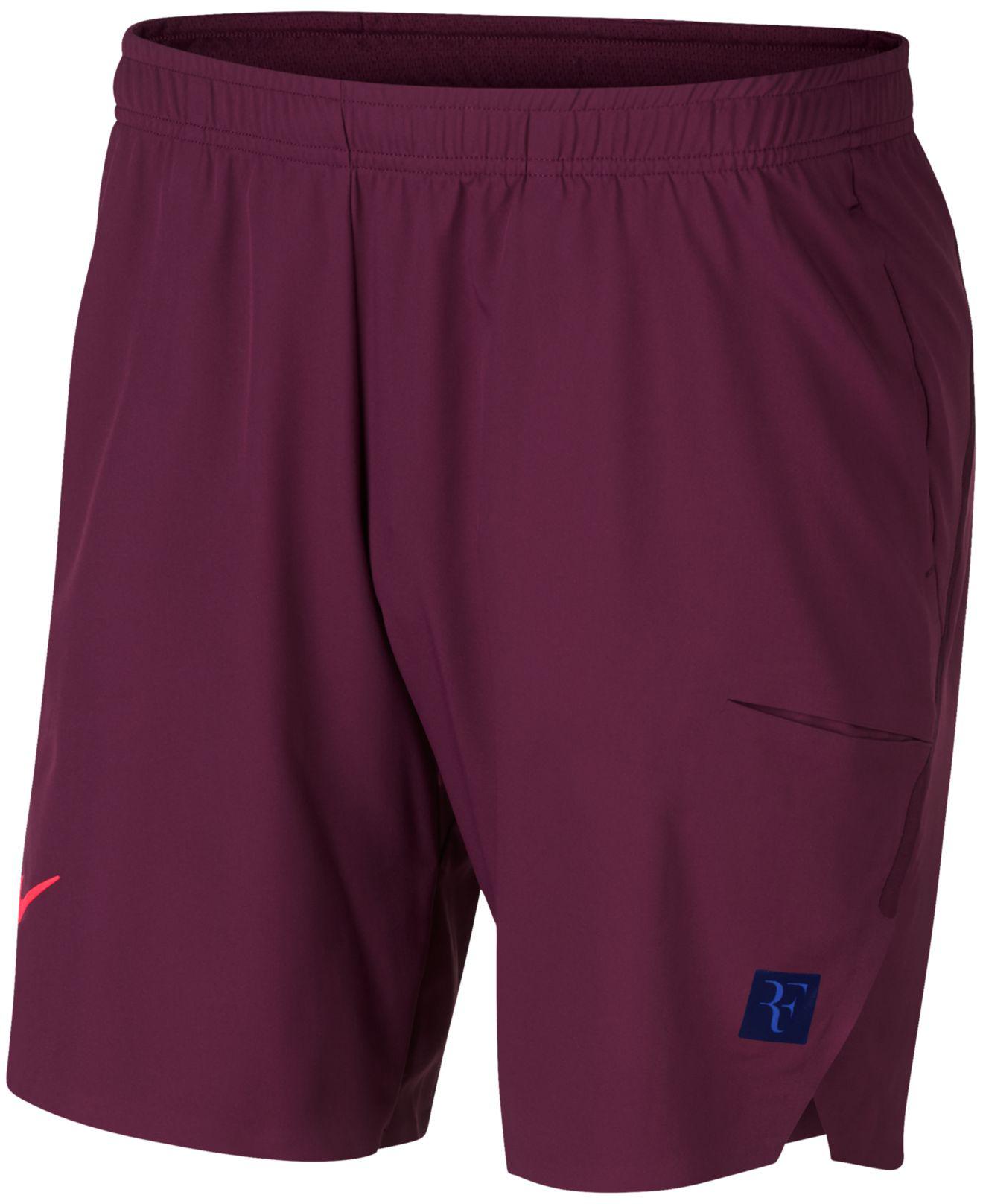 Nike Synthetic Court Ace Flex Roger Federer 9" Tennis Shorts in Bordeaux  (Purple) for Men - Lyst