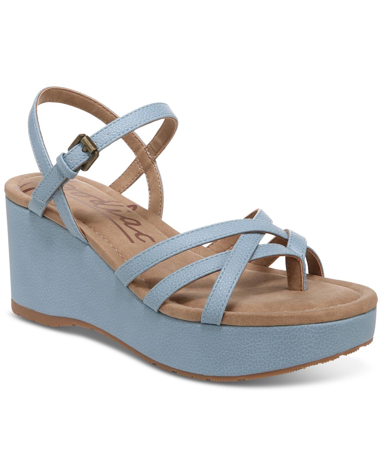 Zodiac Rita Gladiator Platform Wedge Sandals in Blue Lyst