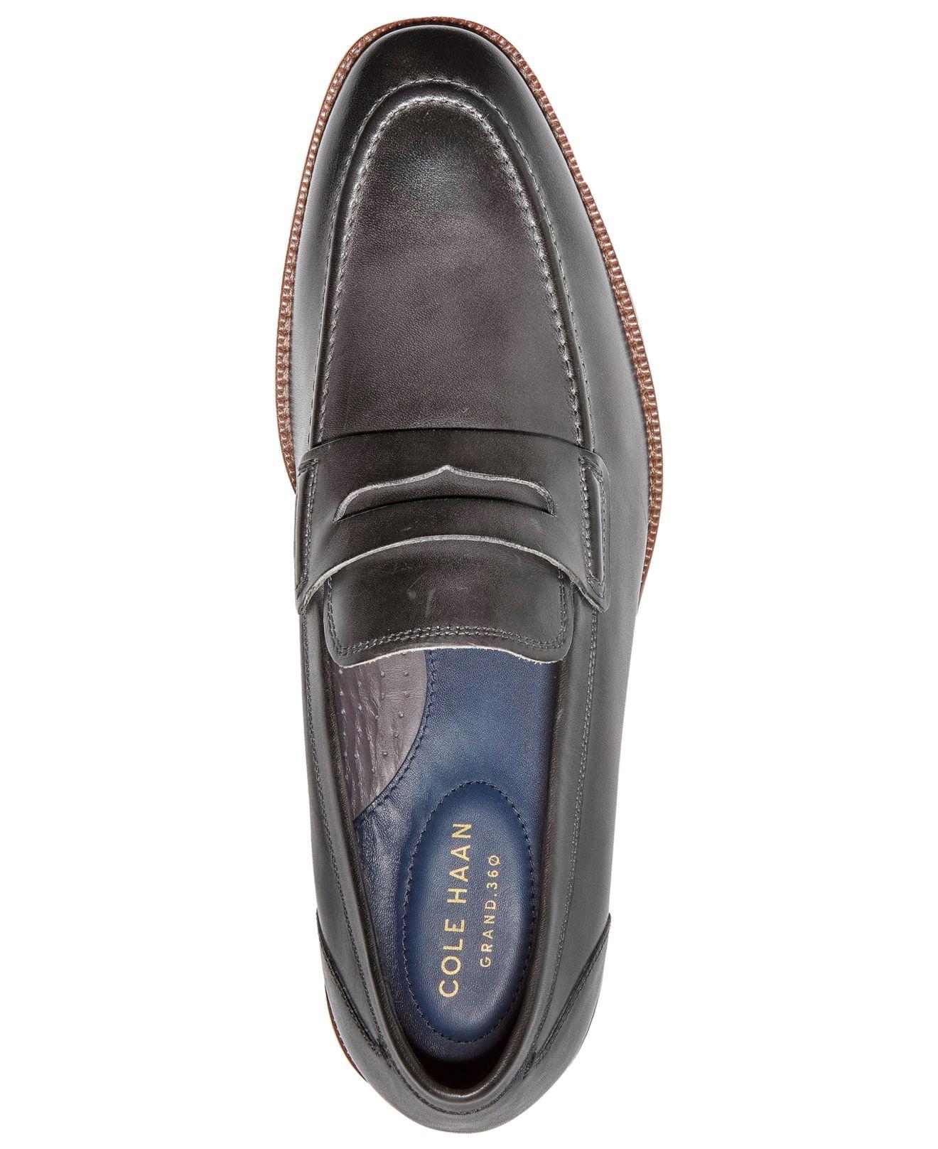COLE HAAN Grand 360 Warner Penny Loafers - seensociety.com