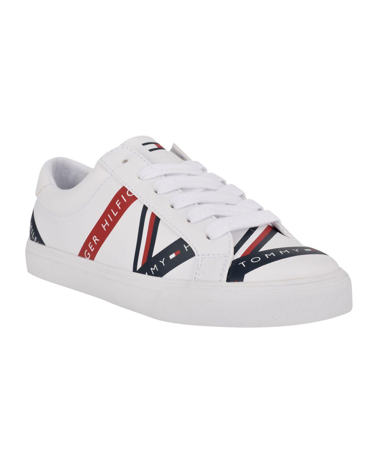Tommy Hilfiger Lacen Lace Up Sneakers in White | Lyst