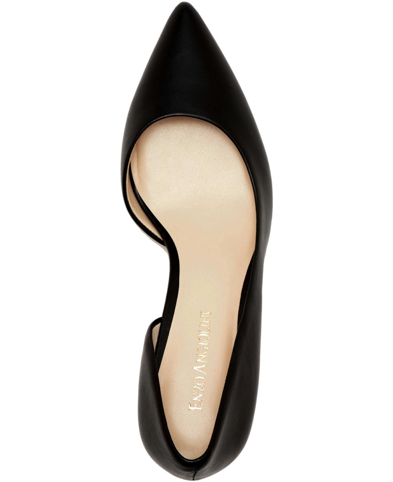 enzo angiolini black pumps