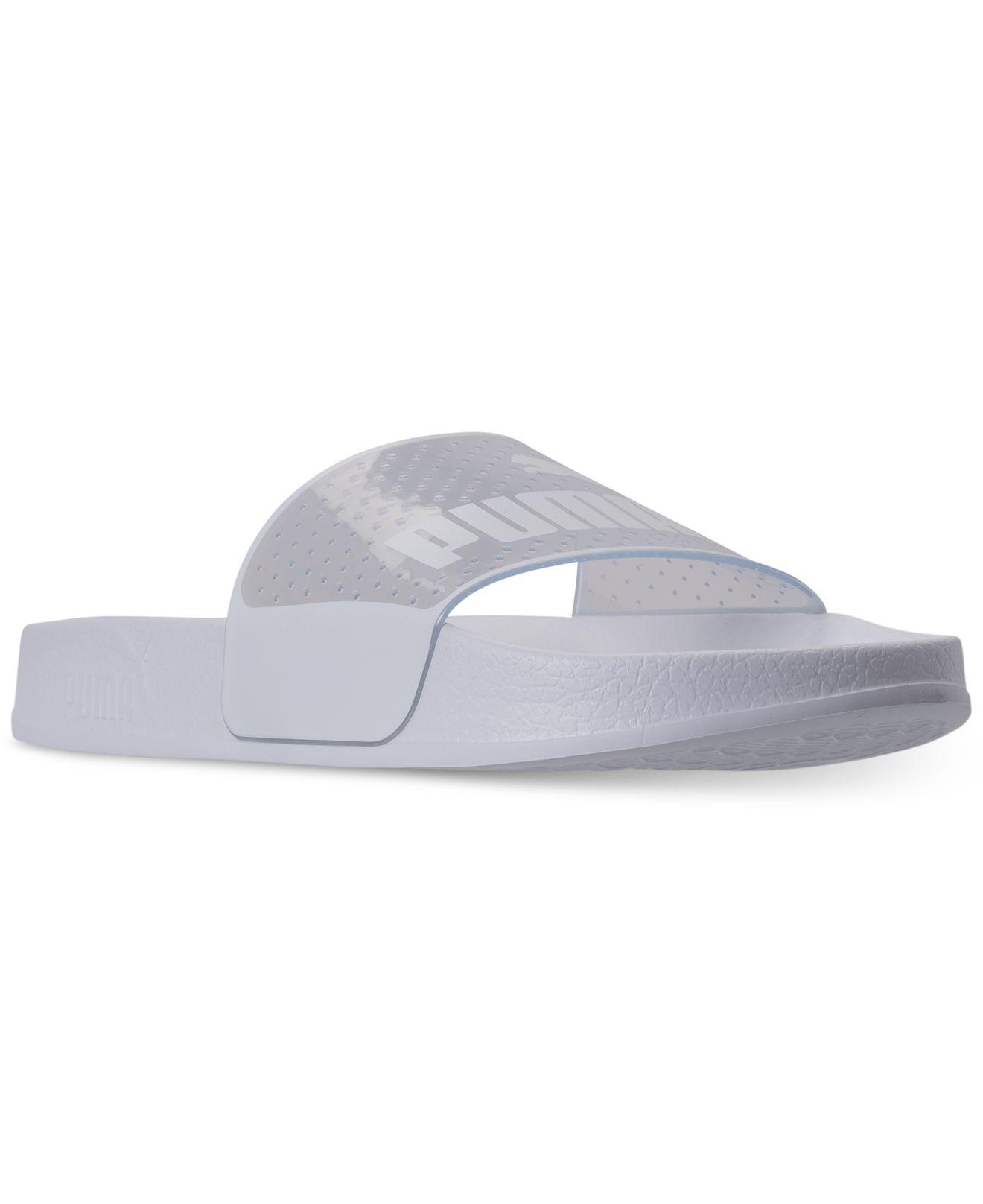 PUMA Rubber Leadcat Jelly Slide Sandals From Finish Line in White for Men -  Lyst