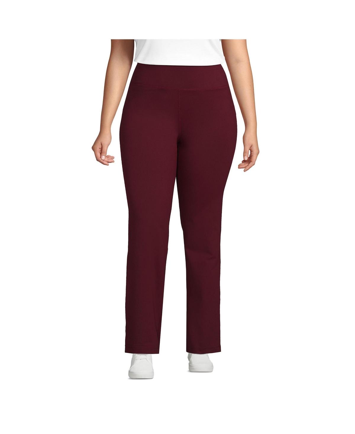 Lands' End Plus Size Active Yoga Pants in Red Lyst