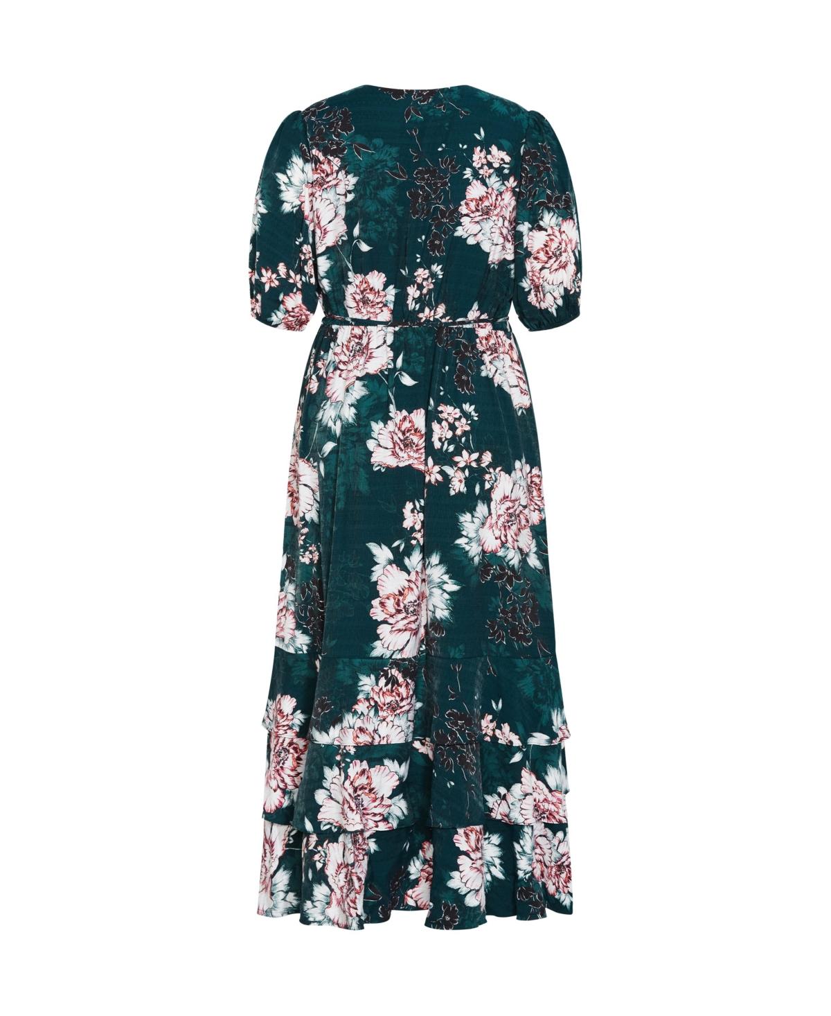 city chic green floral dress Robyn Floral Mini Dress