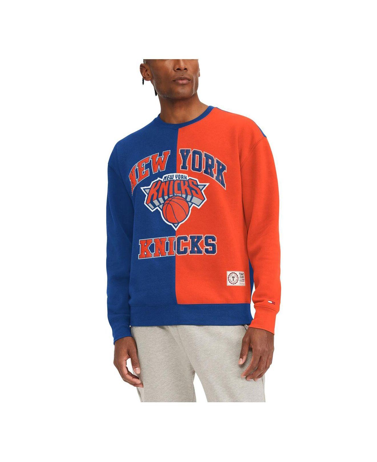 Tommy Hilfiger Royal, Orange New York Knicks Keith Split Pullover Sweatshirt  in Red for Men | Lyst