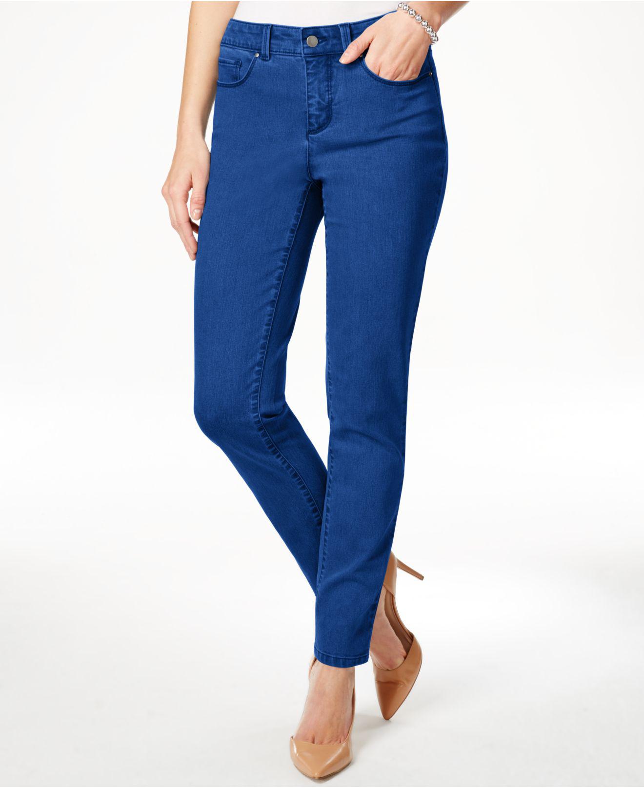 macy's charter club bristol skinny ankle jeans