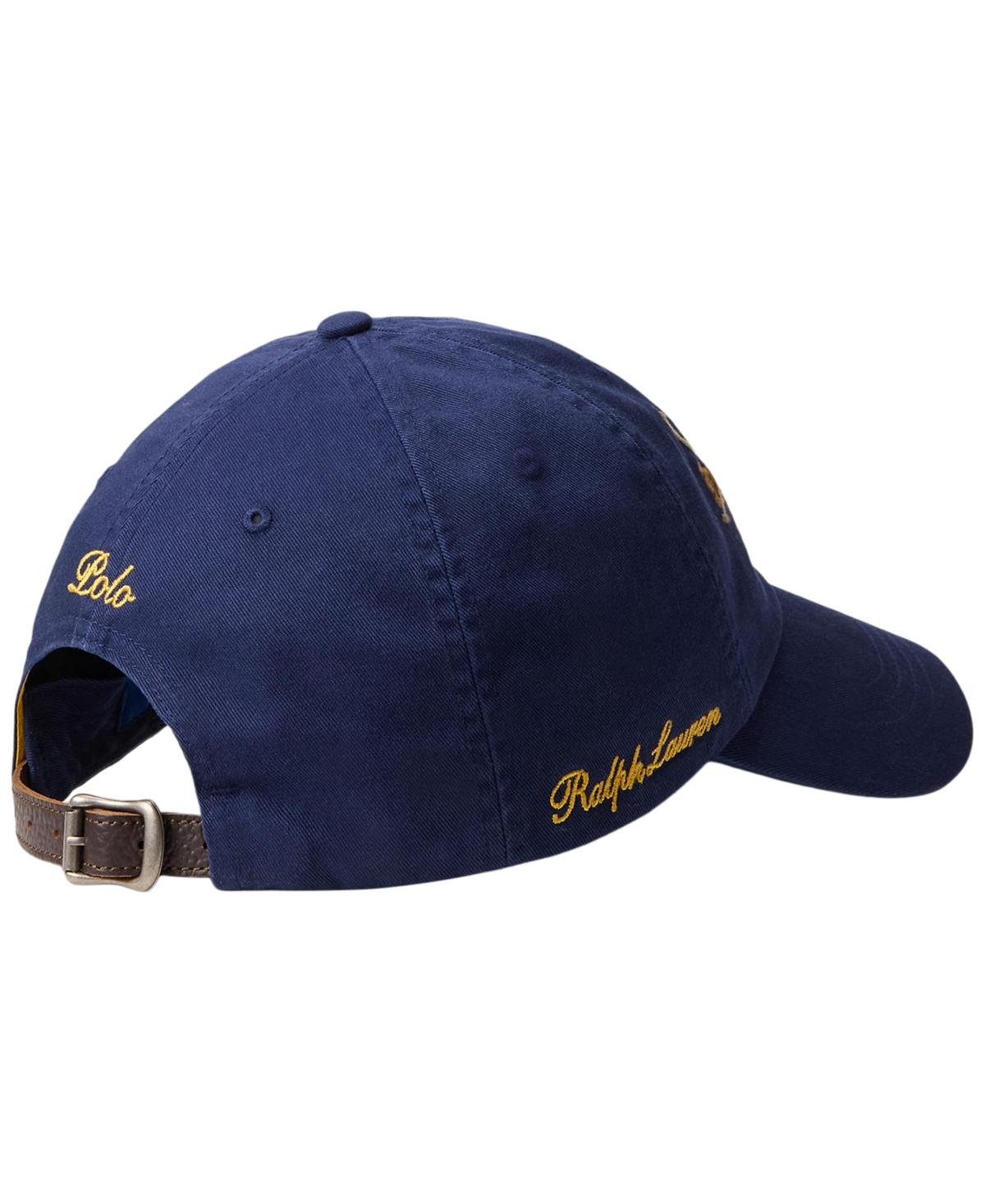 Ralph Lauren Navy Baseball Cap with White Polo Pony Ralph Lauren Mens Polo Sports Pony Logo Hat Cap (Navy/White  main image 2