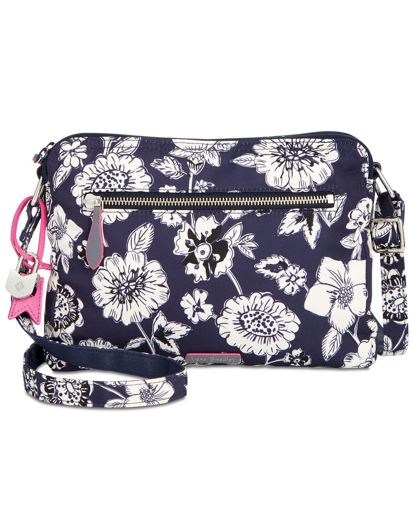 Vera Bradley Midtown Crossbody in Midnight Floral (Blue) Lyst