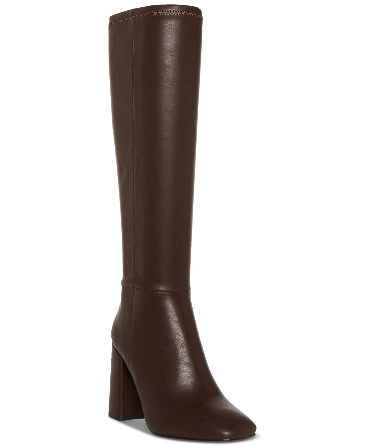 Buy Tan Brown Regular/Wide Fit Forever Comfort Leather Block Heel Knee High  Boots from Next Ireland