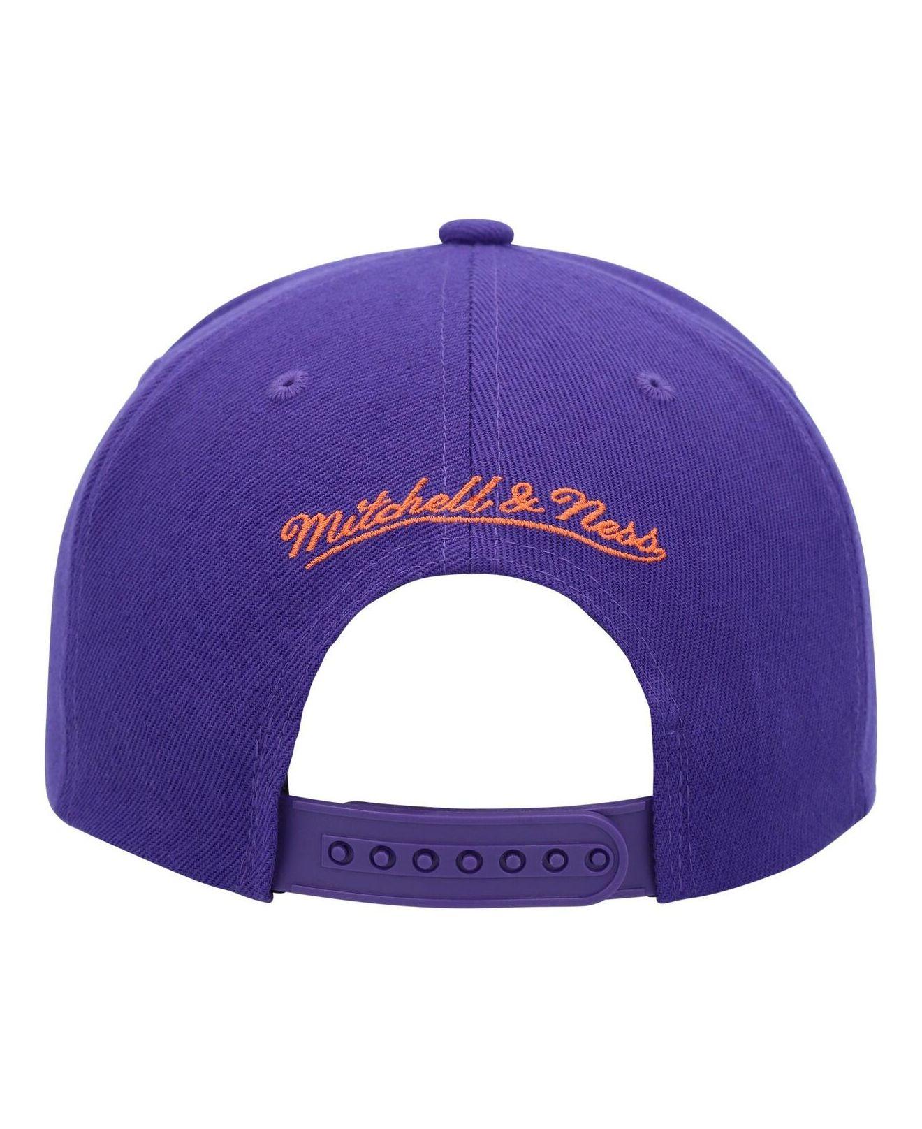 Men's Mitchell & Ness Purple Phoenix Suns Paint By Numbers Snapback Hat