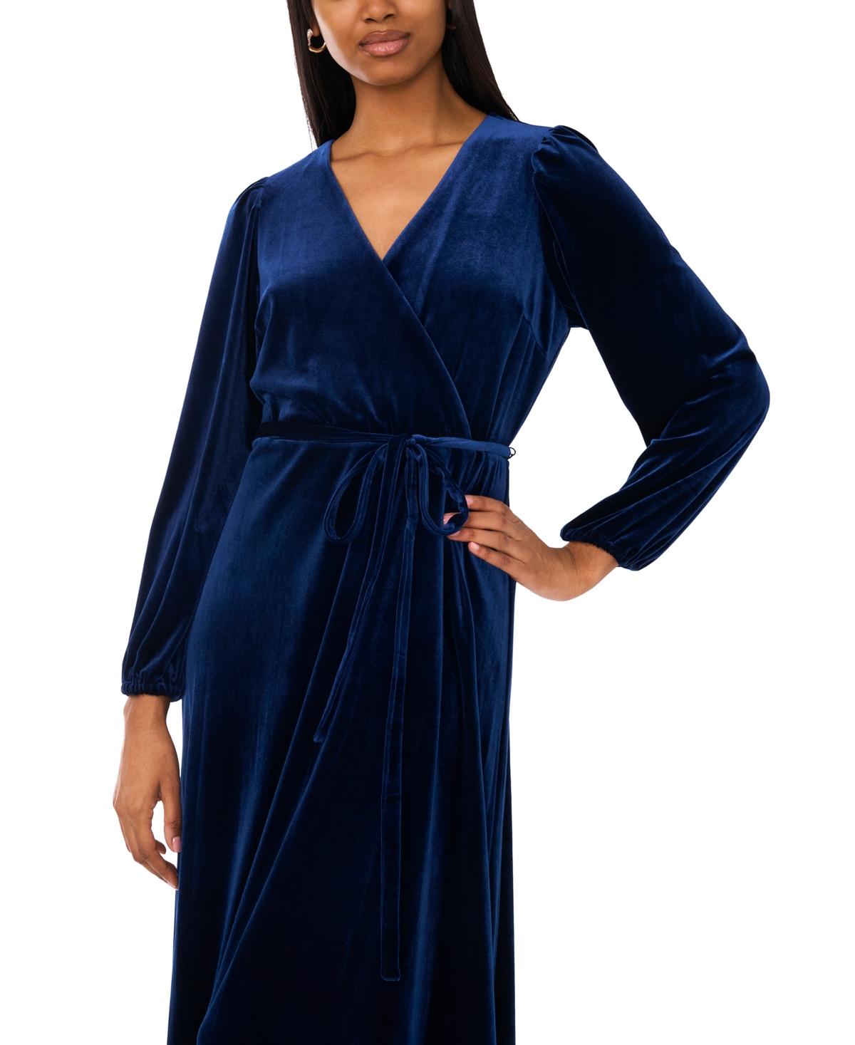 blue velvet dress macys Blue Maternity Velvet Dresses