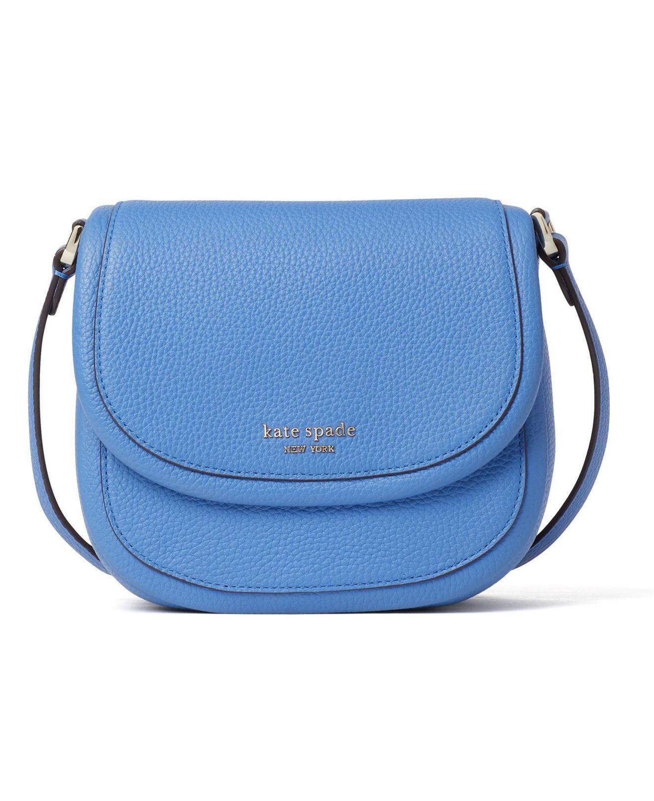 Kate Spade Roulette Small Saddle Bag in Blue | Lyst
