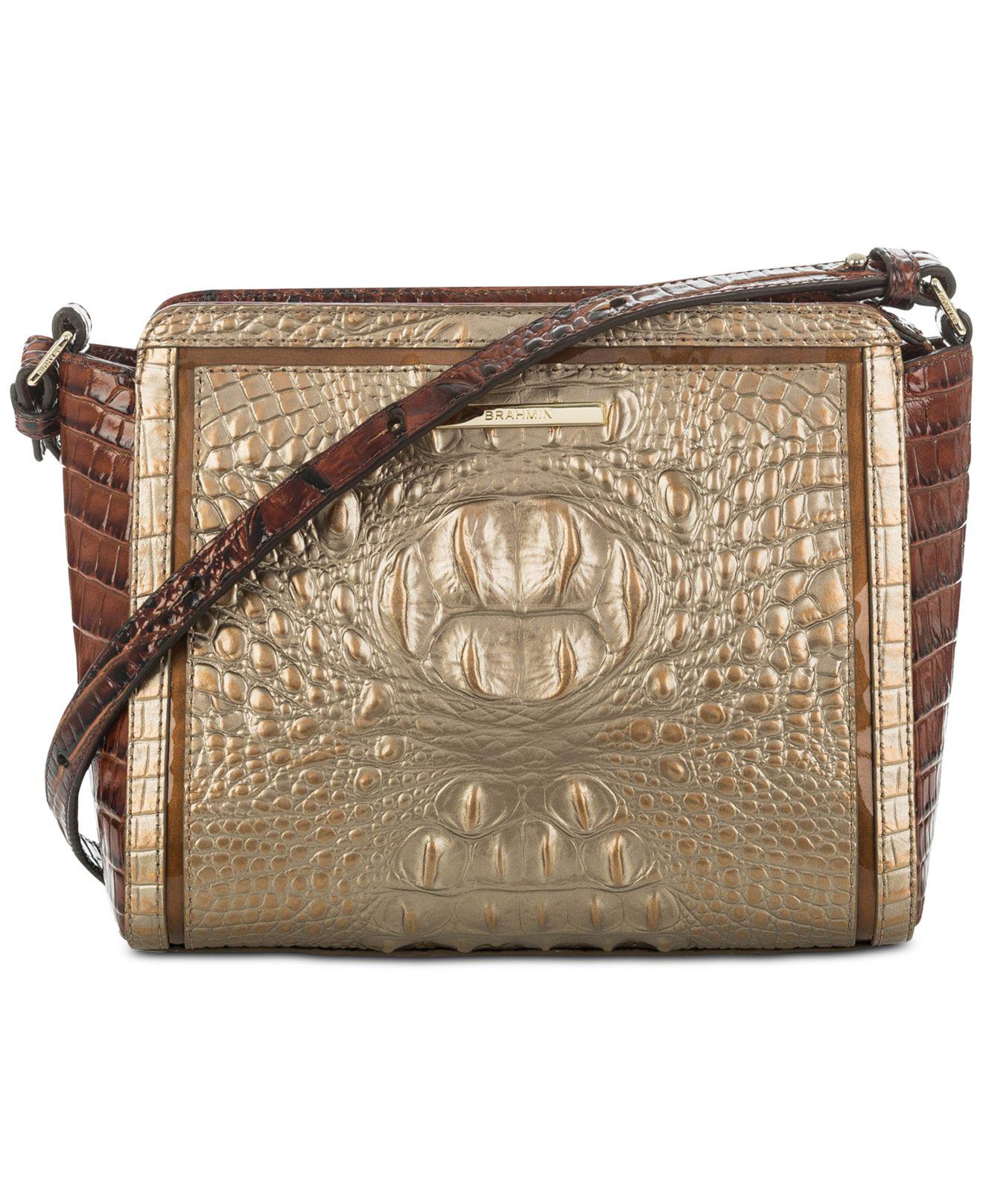 Brahmin Carrie Rose Gold Provence Small Crossbody In Metallic Lyst Gallery