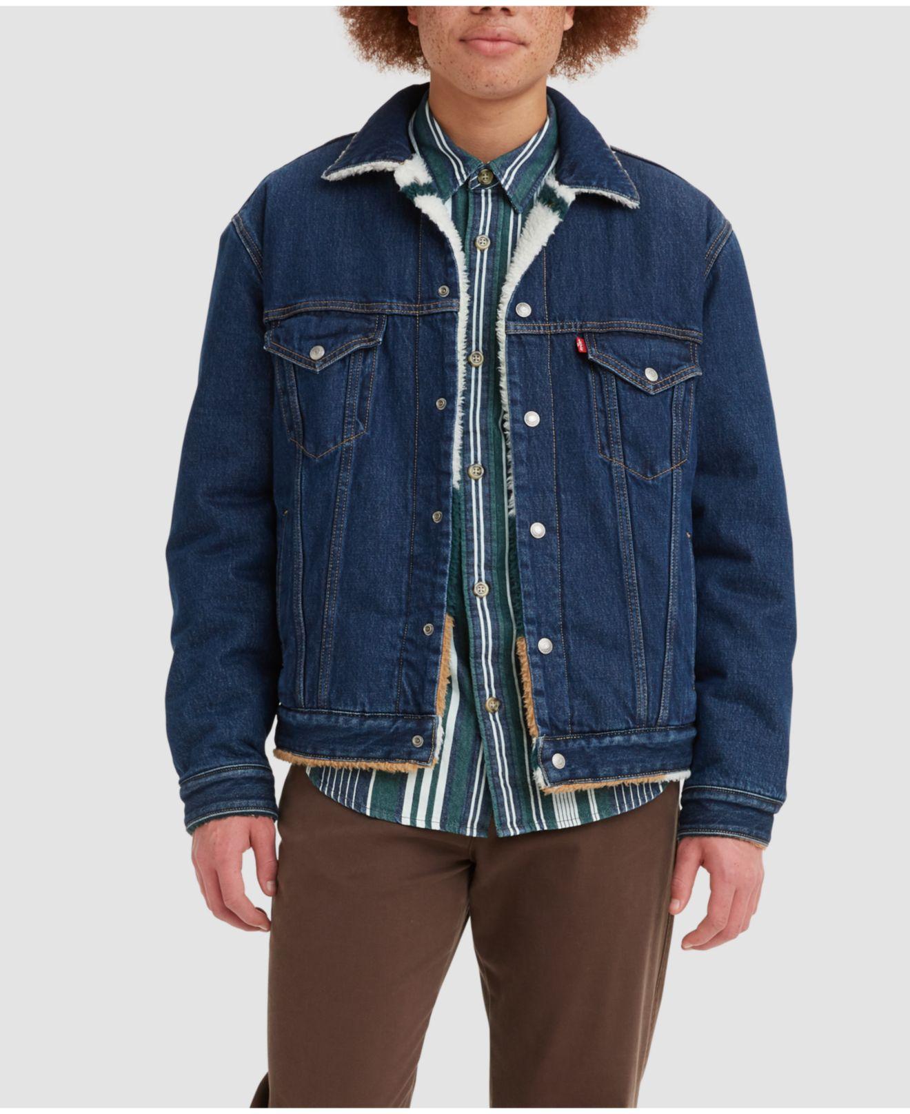 Levi's Reversible Vintage-fit Sherpa Trucker Jacket in Blue for Men | Lyst