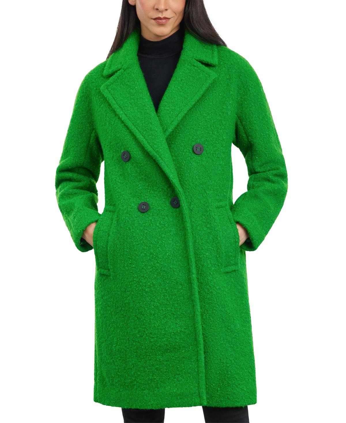 BCBGeneration Double breasted Boucle Walker Coat in Green Lyst